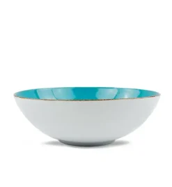 LUBIANA BOSS 6630L 12x Salaterka 21 cm / morska / porcelana ręcznie malowana
