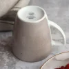 LUBIANA BOSS 6630T Filiżanka 200 ml + spodek / brązowa / porcelana ręcznie malowana