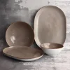 LUBIANA BOSS 6630T Komplet 4 dodatków / brązowy / porcelana ręcznie malowana