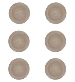 LUBIANA BOSS 6630T Komplet Talerze deserowe 20,5 cm / 6 os / 6 el / brązowy / porcelana ręcznie malowana