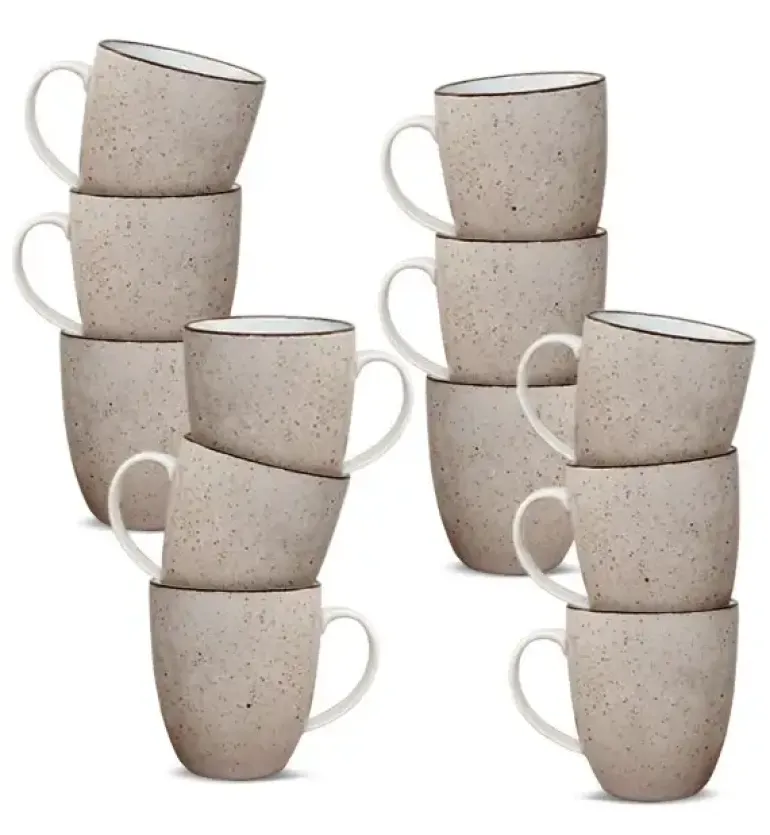 LUBIANA BOSS 6630T Kubek 380 ml 12 os / 12 el / brązowy / porcelana ręcznie malowana