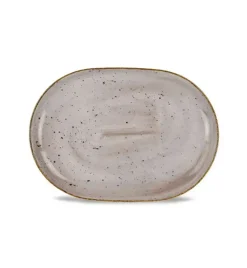 LUBIANA BOSS 6630T Półmis 28 cm / brązowy / porcelana ręcznie malowana