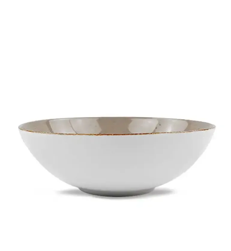 LUBIANA BOSS 6630T Salaterka 21 cm / brązowa / porcelana ręcznie malowana