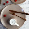 LUBIANA BOSS 6630T Serwis obiadowo - kawowy 30 el / 6 osób / brązowy / porcelana ręcznie malowana