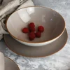 LUBIANA BOSS 6630T Serwis obiadowo - kawowy 60 el / 12 osób / brązowy / porcelana ręcznie malowana