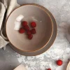 LUBIANA BOSS 6630T Serwis obiadowy 28 el / 6 osób / brązowy / porcelana ręcznie malowana