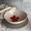 LUBIANA BOSS 6630T Talerz głęboki 18 cm / brązowy / porcelana ręcznie malowana