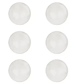 LUBIANA BOSS 6630U Komplet Talerze deserowe 20,5 cm / 6 os / 6 el / budyniowy / porcelana ręcznie malowana