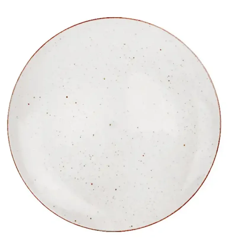 LUBIANA BOSS 6630U Komplet Talerze obiadowe 27 cm / 12 os / 12 el / budyniowy / porcelana ręcznie malowana