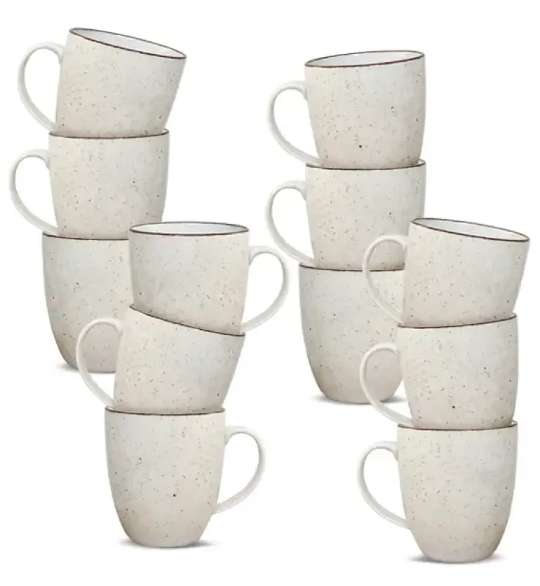 LUBIANA BOSS 6630U Kubek 380 ml 12 os / 12 el / budyniowy / porcelana ręcznie malowana