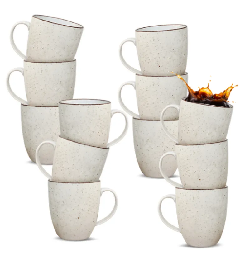 LUBIANA BOSS 6630U Kubek 380 ml 12 os / 12 el / budyniowy / porcelana ręcznie malowana