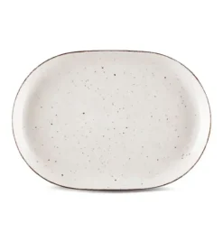 LUBIANA BOSS 6630U Półmis 33 cm / budyniowy / porcelana ręcznie malowana