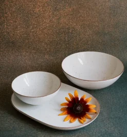 LUBIANA BOSS 6630U Salaterka 21 cm / budyniowy / porcelana ręcznie malowana