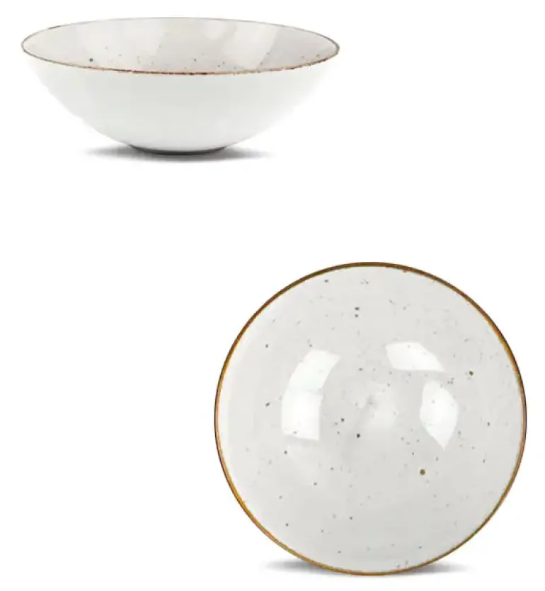 LUBIANA BOSS 6630U Salaterka 15 cm / budyniowy / porcelana ręcznie malowana