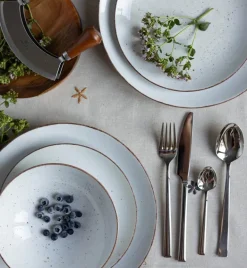 LUBIANA BOSS 6630U Serwis obiadowy 48 el / 12 osób / budyniowy / porcelana ręcznie malowana