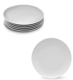 LUBIANA BOSS 6x Talerz do ciasta 16,5 cm | biała porcelana