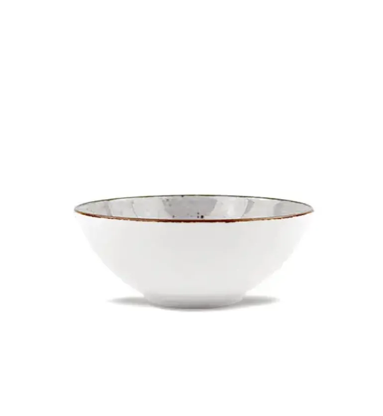 LUBIANA BOSS 6630Z Komplet salaterek 15 cm / 6 os / 6 el / szara / porcelana ręcznie malowana