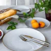 LUBIANA BOSS 6630Z Komplet talerzy obiadowych 27 cm / 12 os / 12 cm / szary / porcelana ręcznie malowana