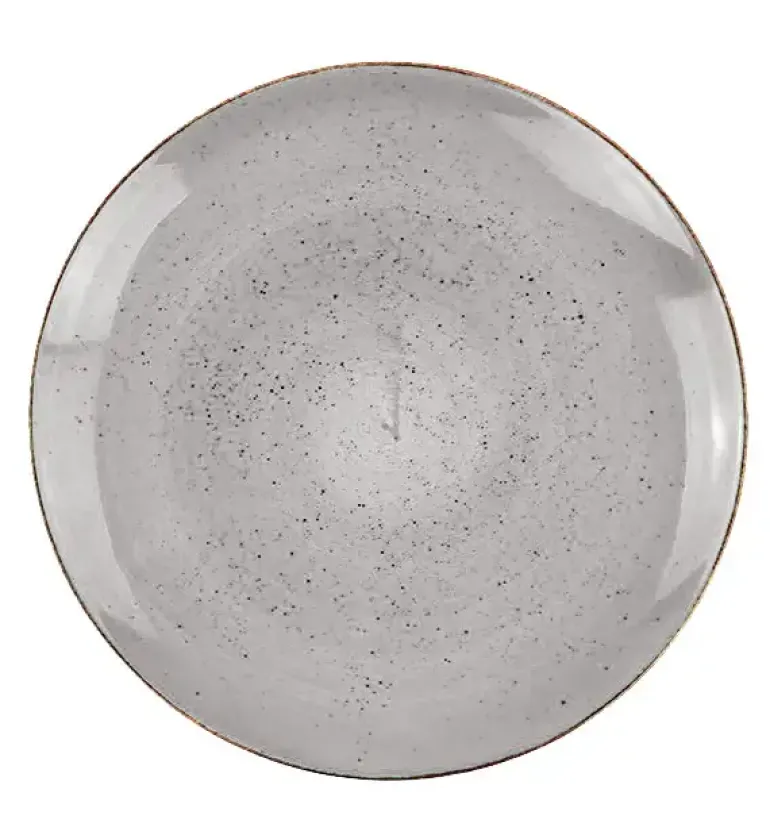 LUBIANA BOSS 6630Z Serwis obiadowo - kawowy 30 el / 6 osób / szary / porcelana ręcznie malowana