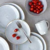LUBIANA BOSS 6630Z Serwis obiadowy 96 el / 24 osoby / szary / porcelana ręcznie malowana