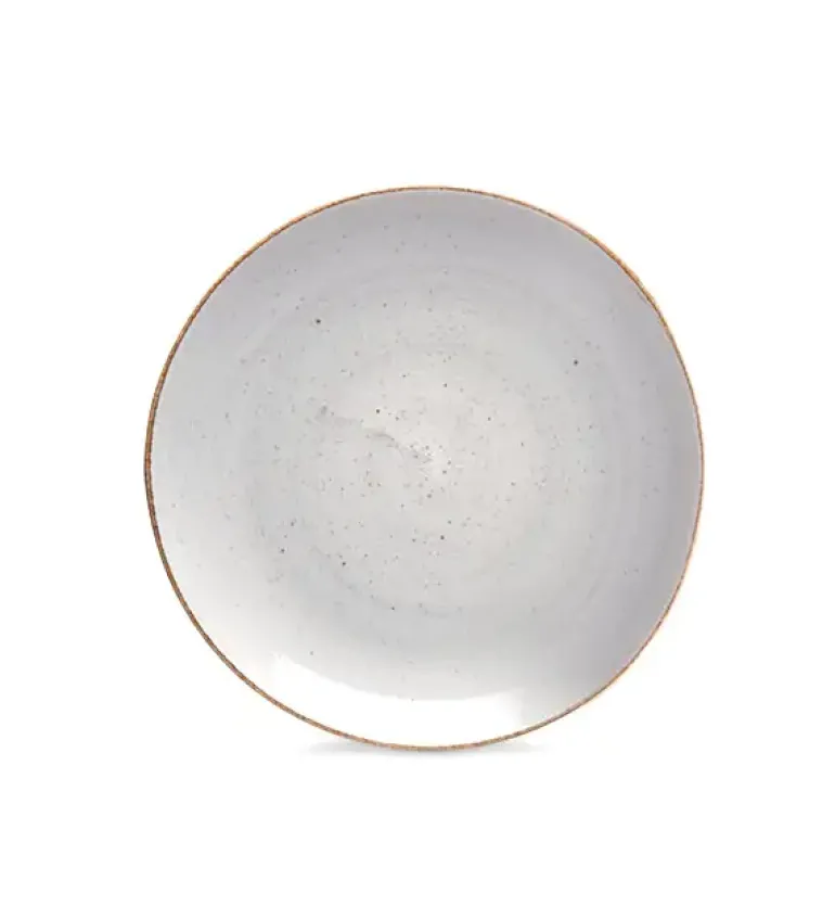 LUBIANA BOSS 6630Z Serwis obiadowo - kawowy 90 el / 18 osób / szary / porcelana ręcznie malowana