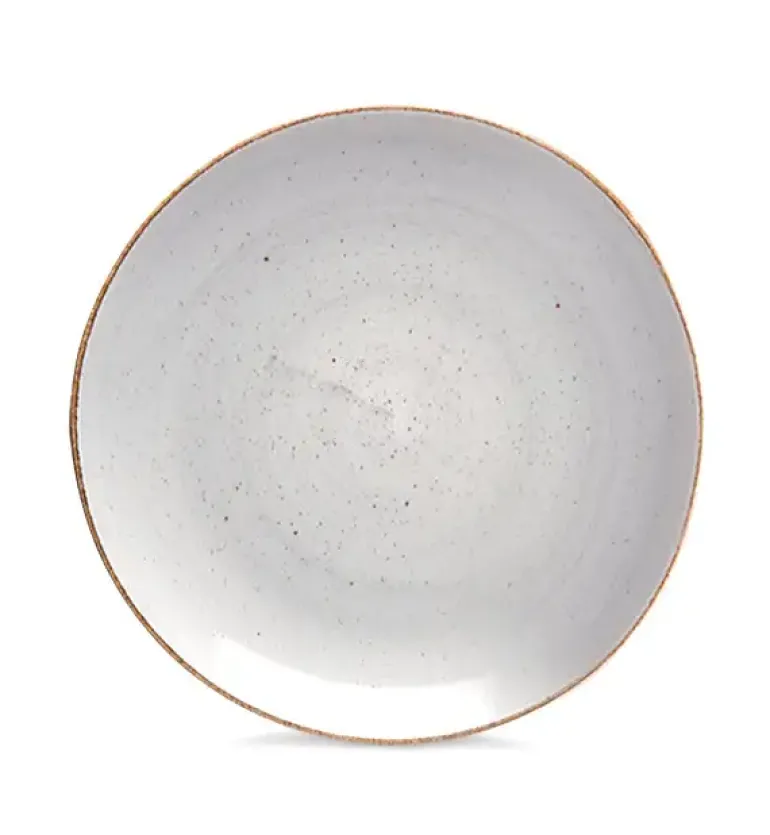 LUBIANA BOSS 6630Z Serwis obiadowo - kawowy 90 el / 18 osób / szary / porcelana ręcznie malowana