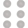 LUBIANA BOSS 6630Z Zestaw 6 talerzy deserowych 20,5 cm / szary / porcelana ręcznie malowana