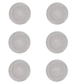 LUBIANA BOSS 6630Z Zestaw 6 talerzy deserowych 20,5 cm / szary / porcelana ręcznie malowana