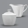 LUBIANA CELEBRATION Komplet Mlecznik 200 ml + cukiernica 200 ml z pokrywką / 3 el / porcelana