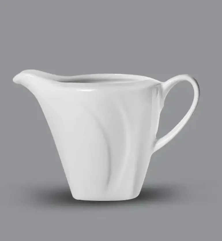LUBIANA CELEBRATION Komplet Mlecznik 200 ml + cukiernica 200 ml z pokrywką / 3 el / porcelana