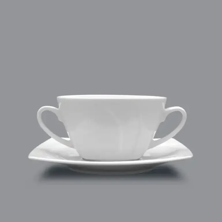 LUBIANA CELEBRATION Komplet 12 Bulionówek 300 ml + spodki 16,5 cm / 24 el / 12 os