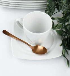 LUBIANA CELEBRATION Komplet 12 Filiżanek 200 ml + spodki / 24 el / 12 os / porcelana