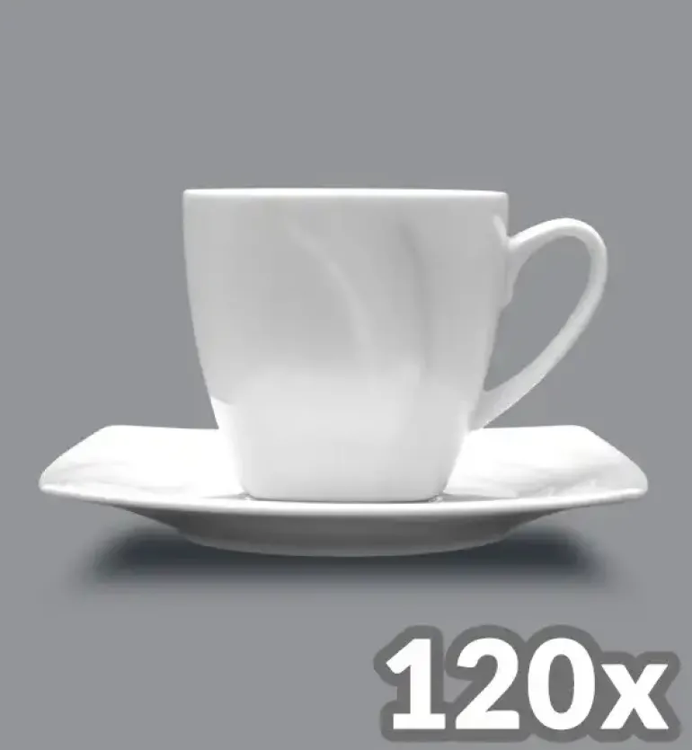 LUBIANA CELEBRATION 120 x Filiżanka 200 ml + spodek 14,5 cm / porcelana