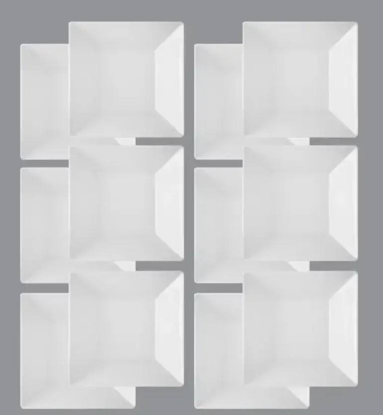 LUBIANA CLASSIC Komplet Talerze głębokie 18,5 cm / 12 el / 12 os