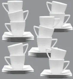 LUBIANA CLASSIC 12 x Filiżanka do espresso 70 ml + spodek 11 cm