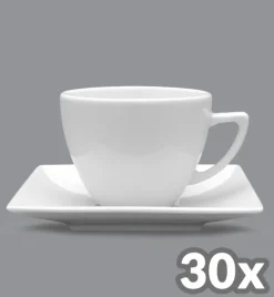 LUBIANA CLASSIC 30x filiżanka 200 ml + spodek 14 cm / porcelana