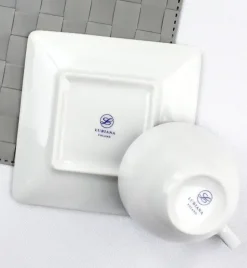 LUBIANA CLASSIC 60 x Filiżanka 280 ml + spodek 15 cm / porcelana