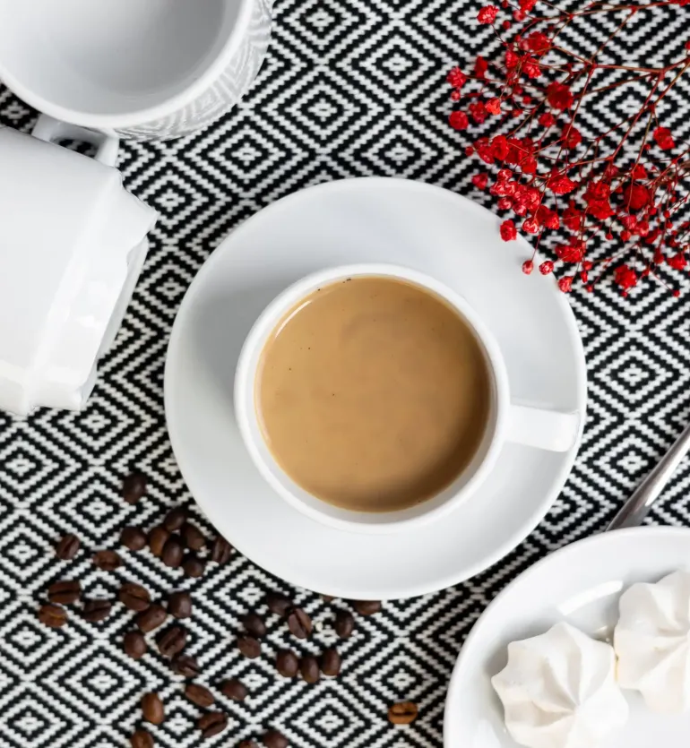 LUBIANA CORONA 0601 Filiżanka niska 200 ml ze spodkiem 14,5 cm x 60 sztuk | biała porcelana