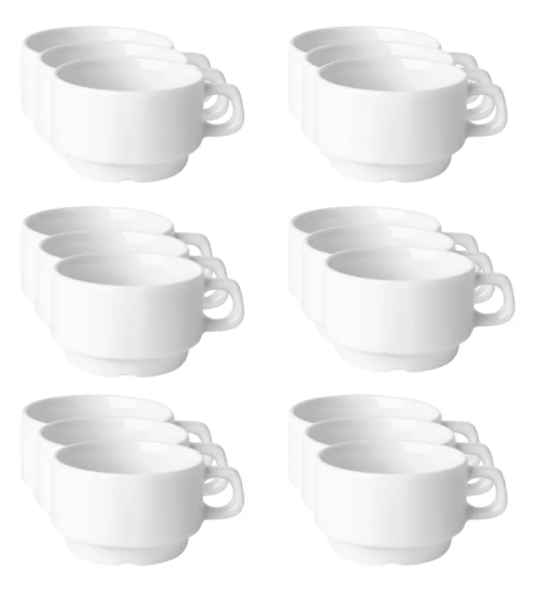LUBIANA CORONA 0601 Filiżanka niska 200 ml bez spodka x 60 sztuk | porcelana