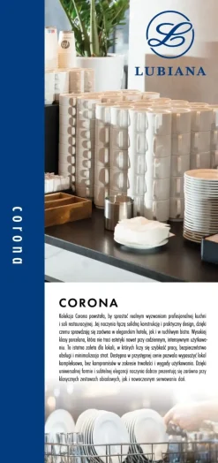 LUBIANA CORONA Komplet półmisków 33 + 28 cm | pocelana biała luz