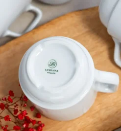 LUBIANA CORONA 0213 Kubek 280 ml | biała porcelana x 12 sztuk