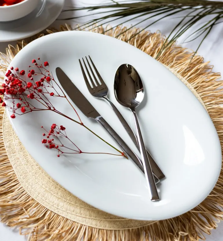 LUBIANA CORONA 3258 Półmis owalny 28 cm | biała porcelana