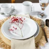 LUBIANA CORONA Serwis obiadowo - kawowy 84 el dla 12 osób | biała porcelana