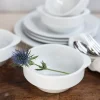 LUBIANA CORONA Serwis obiadowo - kawowy 96 el dla 12 osób | biała porcelana