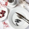 LUBIANA CORONA Serwis obiadowo - kawowy 168 el dla 24 osób | biała porcelana