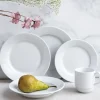 LUBIANA CORONA Serwis obiadowo - kawowy 146 el dla 18 osób | biała porcelana