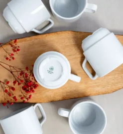 LUBIANA CORONA Serwis obiadowo - kawowy 42 el dla 6 osób | biała porcelana