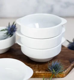 LUBIANA CORONA Serwis obiadowo - kawowy 42 el dla 6 osób | biała porcelana