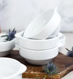 LUBIANA CORONA Serwis obiadowo - kawowy 51 el dla 6 osób | biała porcelana