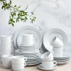 LUBIANA CORONA Serwis obiadowo - kawowy 108 el dla 18 osób | biała porcelana